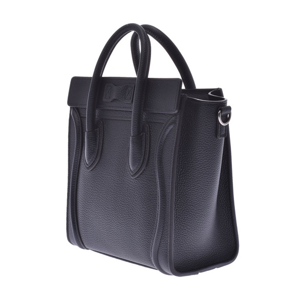 Celine Luggage Shopper Bag Black Calfskin Handbag - Picture 2 of 9